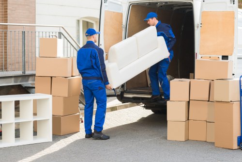 Packing office equipment for Lampton move
