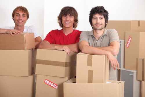 Man and van service preparing a local move in Lampton